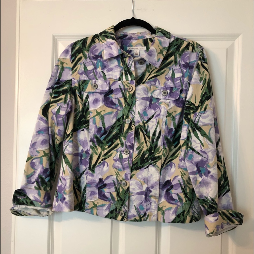 Women’s denim print jacket